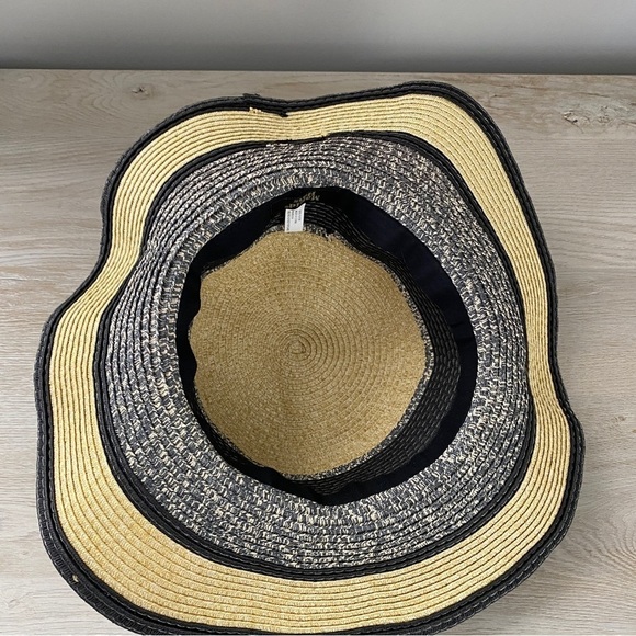 Magid Hats Striped Sun Vacation Floppy Paper Woven - Picture 3 of 4